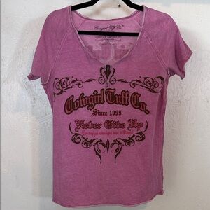 Cowgirl Tuff Women's Purple Graphic Tee